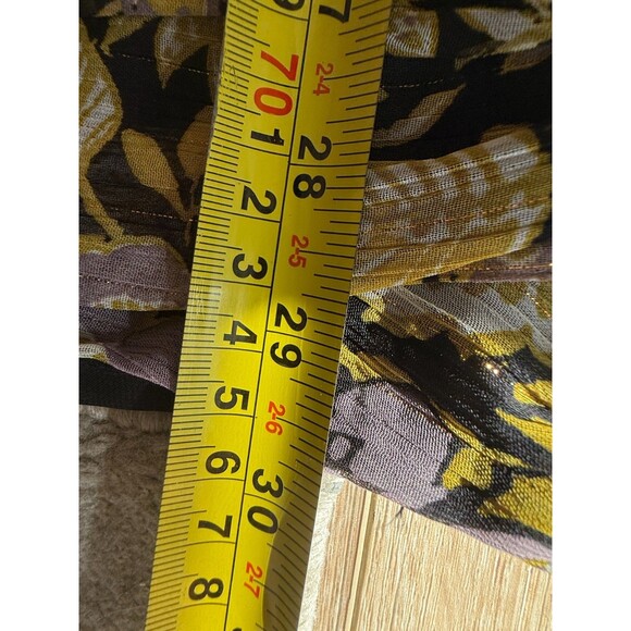 Zara Women's Sexy Floral One Shoulder‎ Whimsigoth Boho Gathered Mini Dress M - Picture 16 of 16